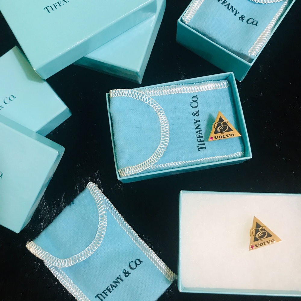 Tiffany & Co. rare Volvo pin gem tie tack- 4 left - Picture 5 of 9